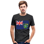 Camiseta ajustada hombre"Flag Pitcairn Islands" - black