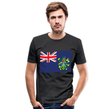 Camiseta ajustada hombre"Flag Pitcairn Islands" - black