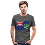 Camiseta ajustada hombre"Flag Pitcairn Islands" - graphite grey