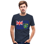 Camiseta ajustada hombre"Flag Pitcairn Islands" - navy