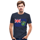 Camiseta ajustada hombre"Flag Pitcairn Islands" - navy