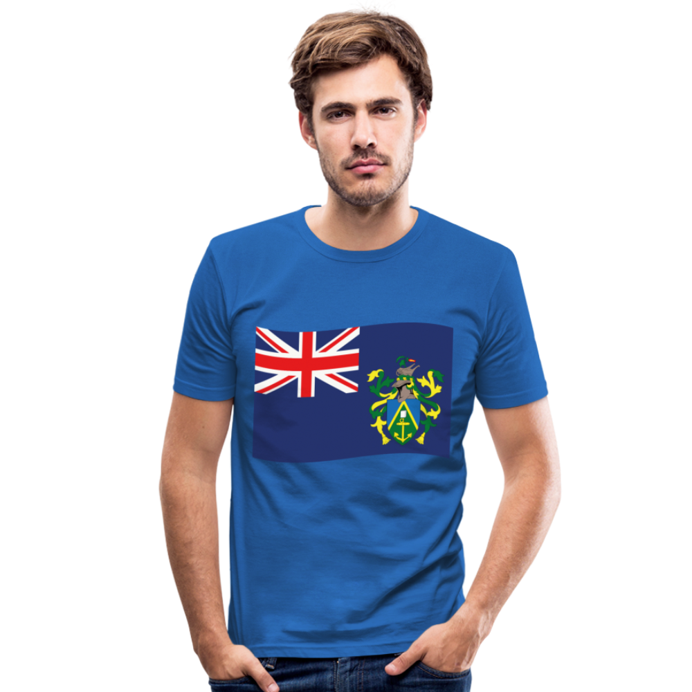 Camiseta ajustada hombre"Flag Pitcairn Islands" - royal blue