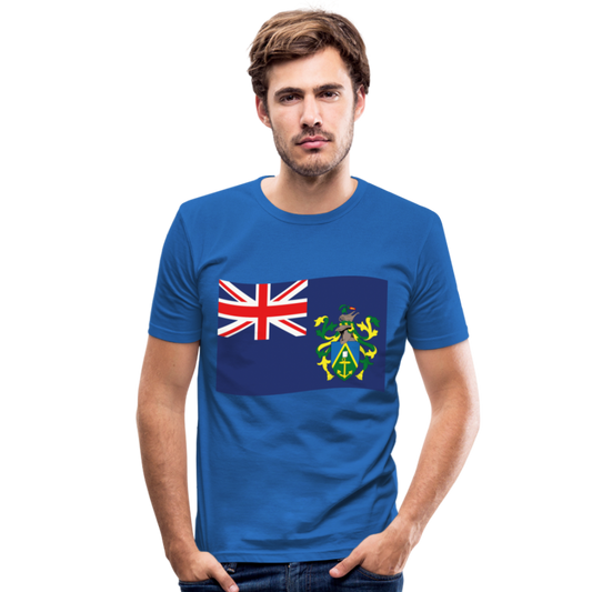 Camiseta ajustada hombre"Flag Pitcairn Islands" - royal blue
