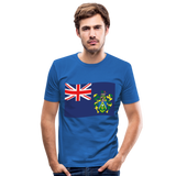 Camiseta ajustada hombre"Flag Pitcairn Islands" - royal blue