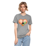 Camiseta Tri-Blend unisex de Bella + Canvas"Stripper heart" - heather grey