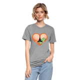 Camiseta Tri-Blend unisex de Bella + Canvas"Stripper heart" - heather grey