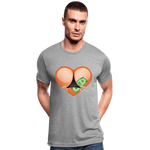 Camiseta Tri-Blend unisex de Bella + Canvas"Stripper heart" - heather grey