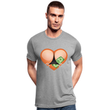 Camiseta Tri-Blend unisex de Bella + Canvas"Stripper heart" - heather grey