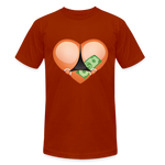 Camiseta Tri-Blend unisex de Bella + Canvas"Stripper heart" - heather brick