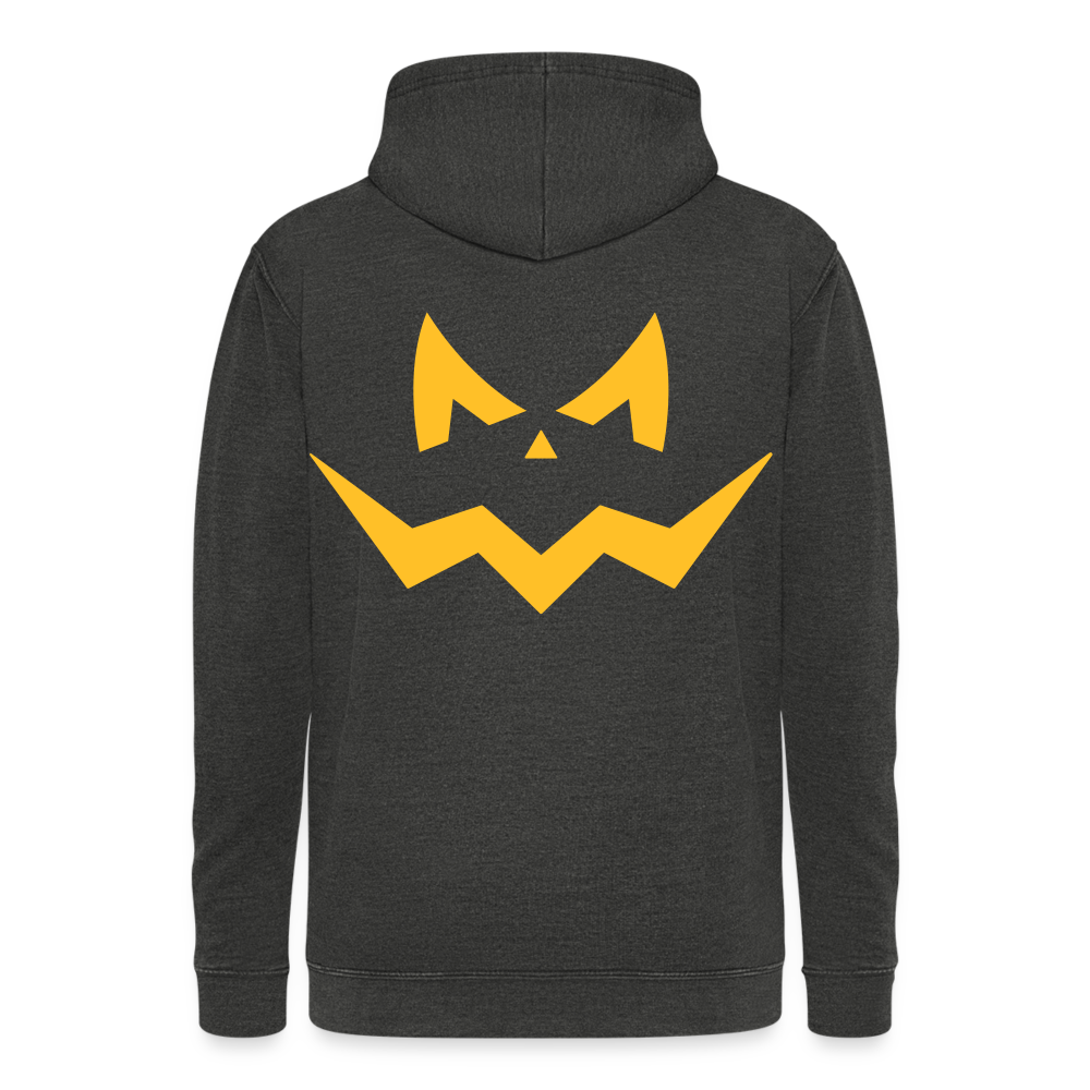 Nuestra sudadera con capucha vintage"Halloween pumpkin" - washed black