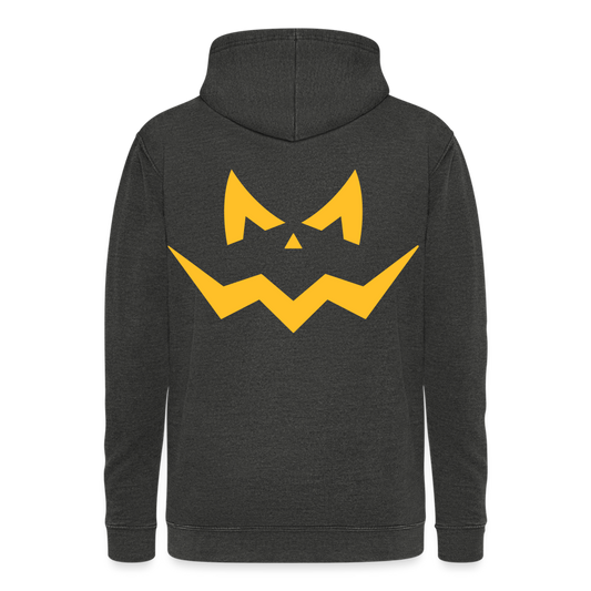 Nuestra sudadera con capucha vintage"Halloween pumpkin" - washed black
