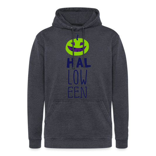 Nuestra sudadera con capucha vintage"Halloween pumpkin" - washed navy
