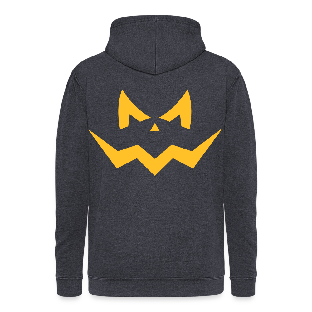 Nuestra sudadera con capucha vintage"Halloween pumpkin" - washed navy