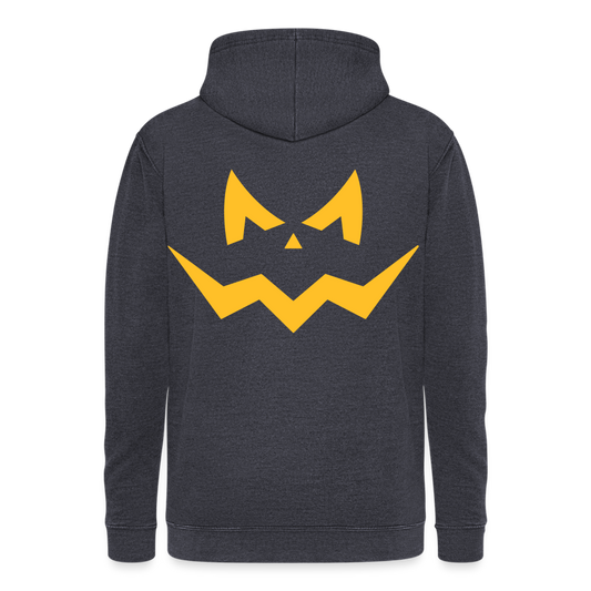Nuestra sudadera con capucha vintage"Halloween pumpkin" - washed navy