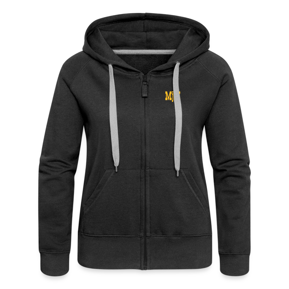 Chaqueta con capucha premium mujer"gas mask MjM" - black