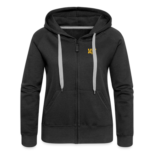 Chaqueta con capucha premium mujer"gas mask MjM" - black