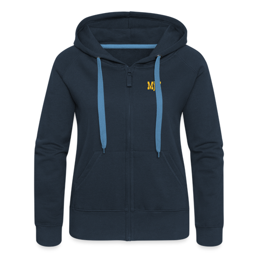 Chaqueta con capucha premium mujer"gas mask MjM" - navy