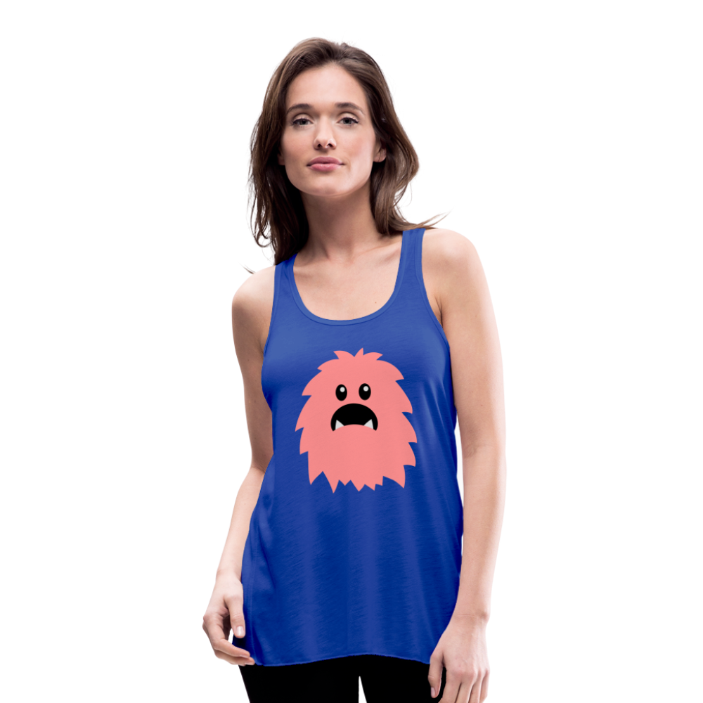 Ligerísima camiseta de tirantes para mujer"Monster emoji" - royal blue