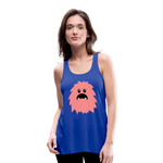 Ligerísima camiseta de tirantes para mujer"Monster emoji" - royal blue