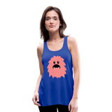 Ligerísima camiseta de tirantes para mujer"Monster emoji" - royal blue