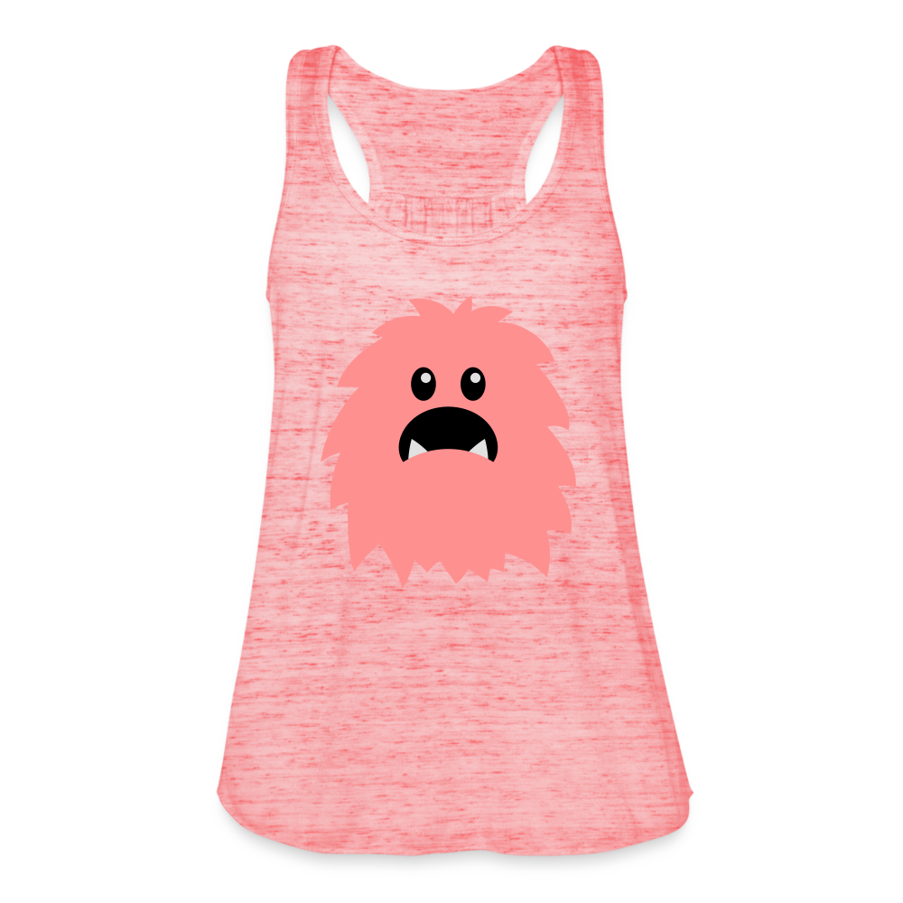 Ligerísima camiseta de tirantes para mujer"Monster emoji" - heather red