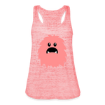 Ligerísima camiseta de tirantes para mujer"Monster emoji" - heather red