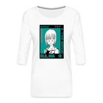 Camiseta premium de manga 3/4 para mujer"bulma" - white