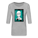 Camiseta premium de manga 3/4 para mujer"bulma" - heather grey