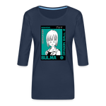 Camiseta premium de manga 3/4 para mujer"bulma" - navy