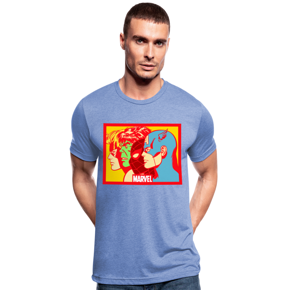 Camiseta Tri-Blend unisex de Bella + Canvas"Avengers" - heather blue