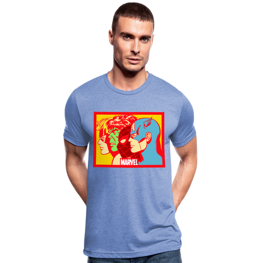 Camiseta Tri-Blend unisex de Bella + Canvas"Avengers" - heather blue