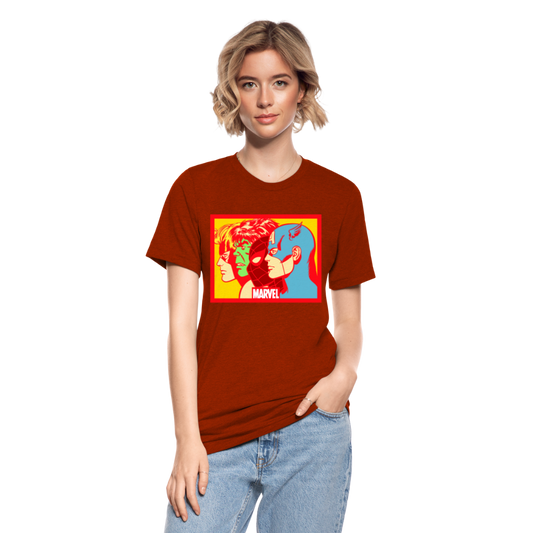 Camiseta Tri-Blend unisex de Bella + Canvas"Avengers" - heather brick