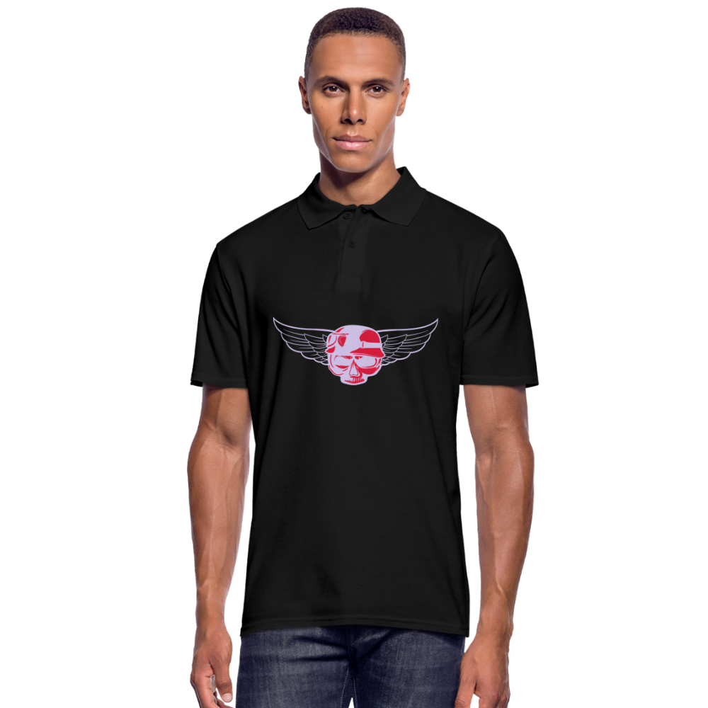 Polo hombre"Skull wings" - black