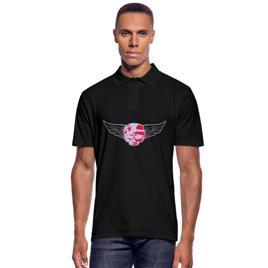 Polo hombre"Skull wings" - black