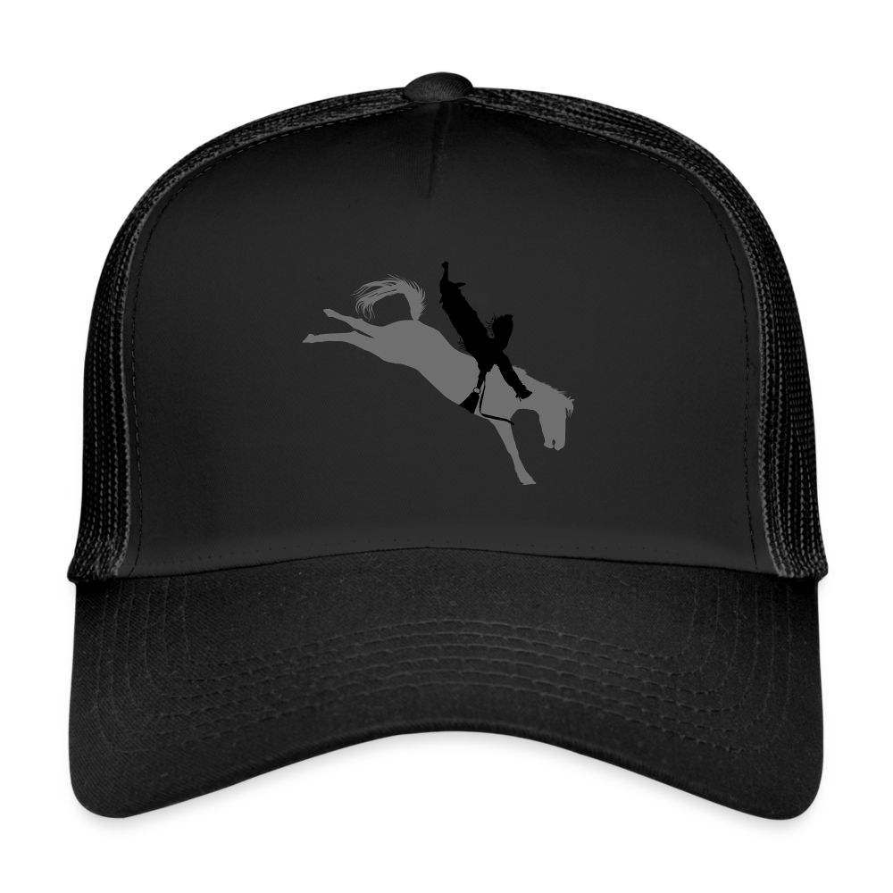 Gorra de camionero"horse cowboy" - black/black