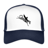 Gorra de camionero"horse cowboy" - white/navy