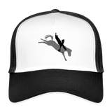 Gorra de camionero"horse cowboy" - white/black