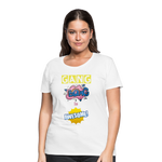 Camiseta premium mujer"gang bang" - white