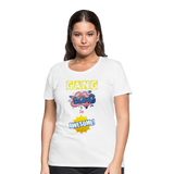 Camiseta premium mujer"gang bang" - white