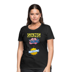 Camiseta premium mujer"gang bang" - black