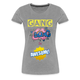 Camiseta premium mujer"gang bang" - heather grey