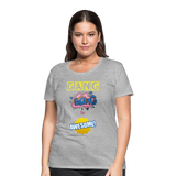 Camiseta premium mujer"gang bang" - heather grey