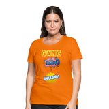 Camiseta premium mujer"gang bang" - orange