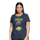 Camiseta premium mujer"gang bang" - navy