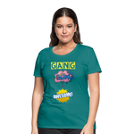 Camiseta premium mujer"gang bang" - diva blue