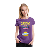 Camiseta premium mujer"gang bang" - purple