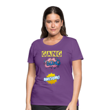 Camiseta premium mujer"gang bang" - purple