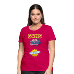 Camiseta premium mujer"gang bang" - dark pink