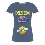 Camiseta premium mujer"gang bang" - heather blue