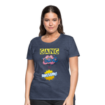 Camiseta premium mujer"gang bang" - heather blue